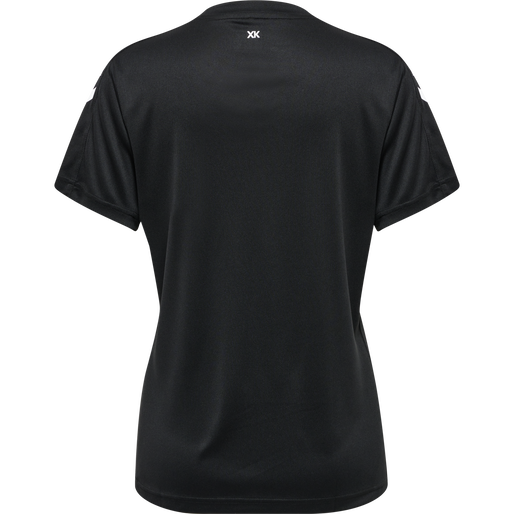 hmlCORE XK POLY JERSEY S/S WOMAN, BLACK, packshot