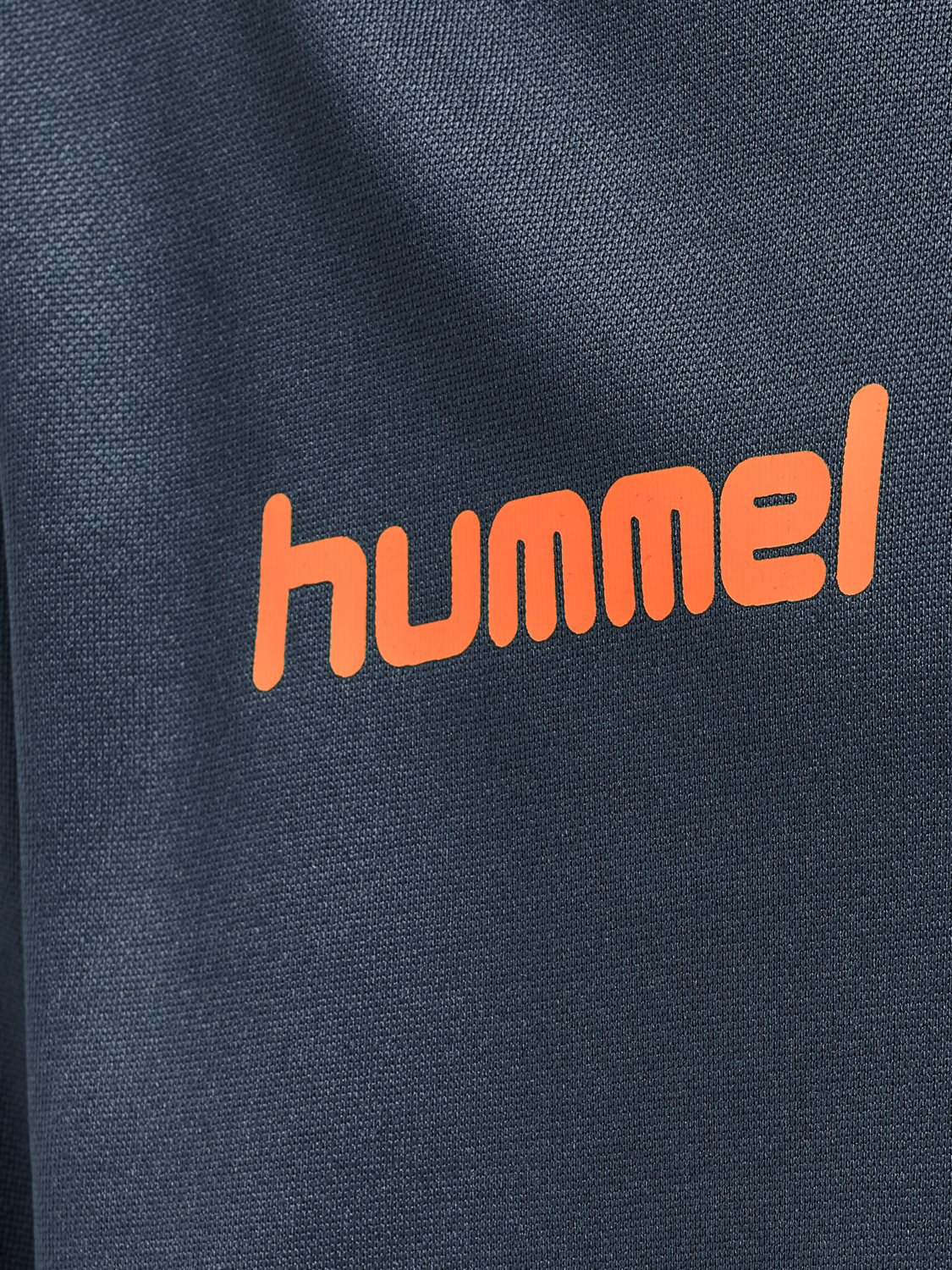 hmlPROMO KIDS POLY HOODIE, OMBRE BLUE/NASTURIUM, packshot