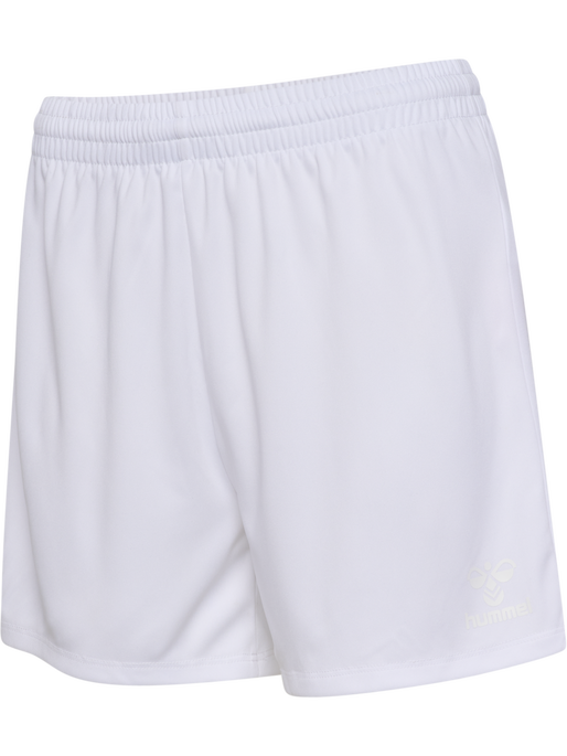 hmlESSENTIAL SHORTS WOMAN, WHITE/WHITE, packshot