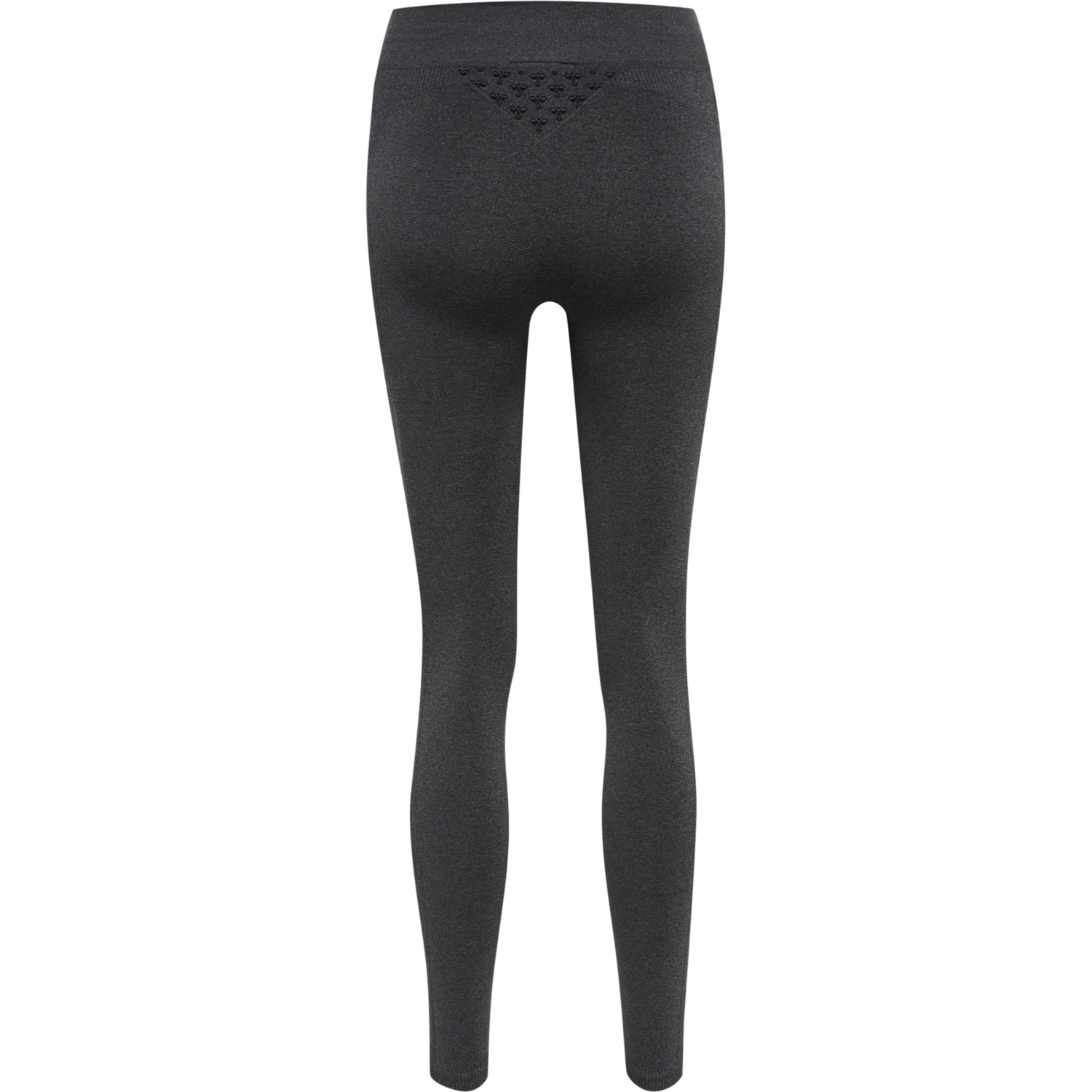 hmlCI SEAMLESS MID WAIST TIGHTS, BLACK MELANGE, packshot