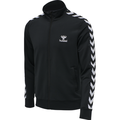 hmlNATHAN 2.0 ZIP JACKET, BLACK, packshot