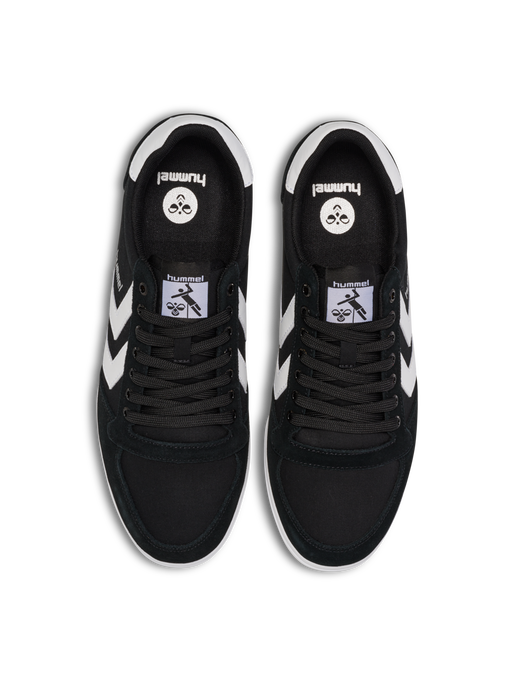 HUMMEL SLIMMER STADIL LOW, BLACK/ WHITE KH, packshot