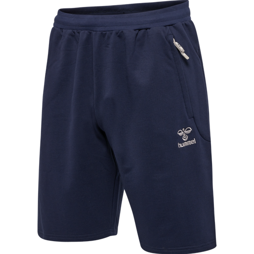 hmlMOVE GRID COTTON SHORTS, MARINE, packshot