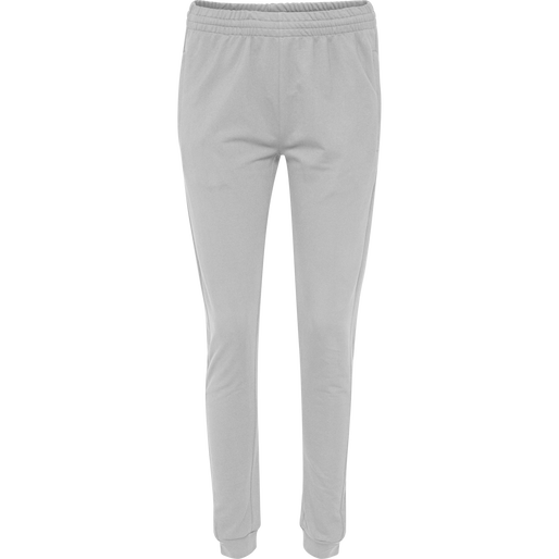 hmlGO COTTON PANT WOMAN, GREY MELANGE hmlGO COTTON PANT WOMAN, GREY MELANGE, packshot