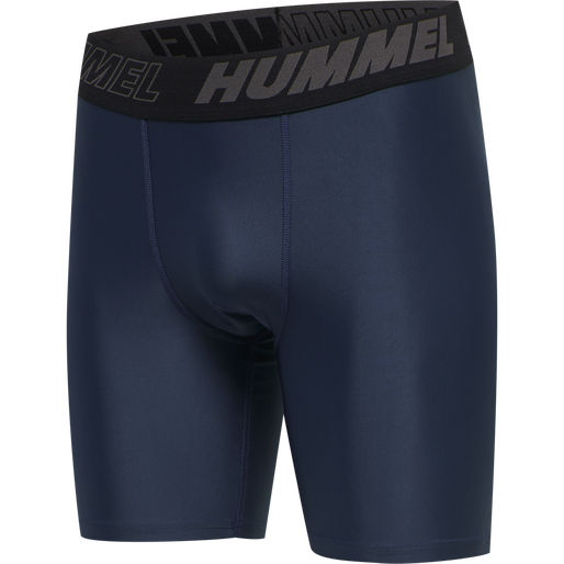 hmlTE TOPAZ 2-PACK TIGHT SHORTS, BLACK/INSIGINA BLUE hmlTE TOPAZ 2-PACK TIGHT SHORTS, BLACK/INSIGINA BLUE, packshot