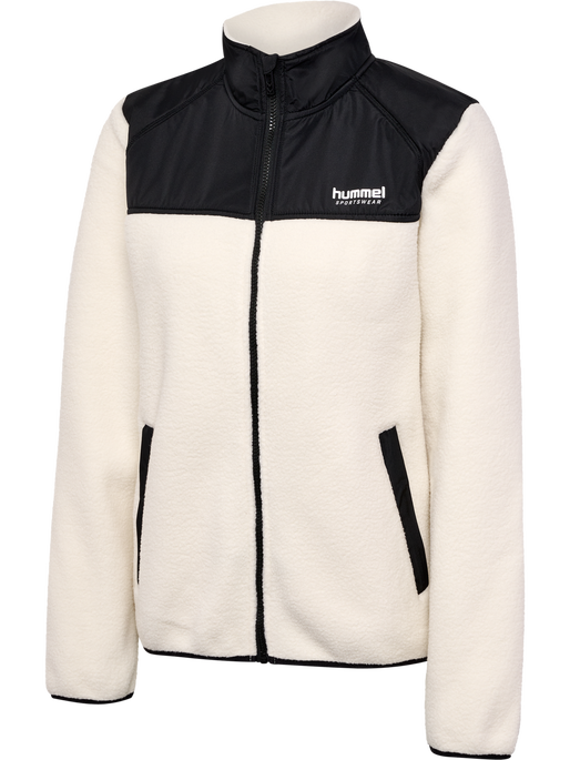 hmlLGC MALIKAT FLEECE JACKET, TOFU, packshot