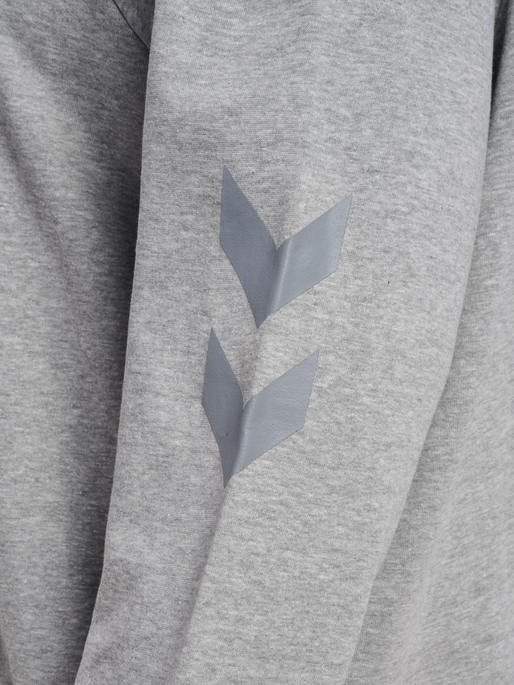 hmlLEGACY WOMAN HOODIE PLUS, GREY MELANGE, packshot