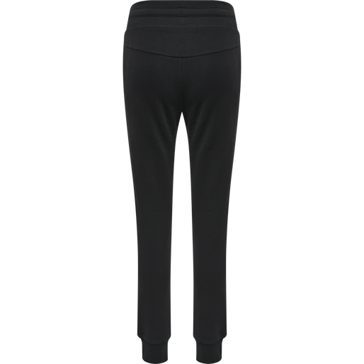 hmlOLIVIA REGULAR PANTS, BLACK, packshot