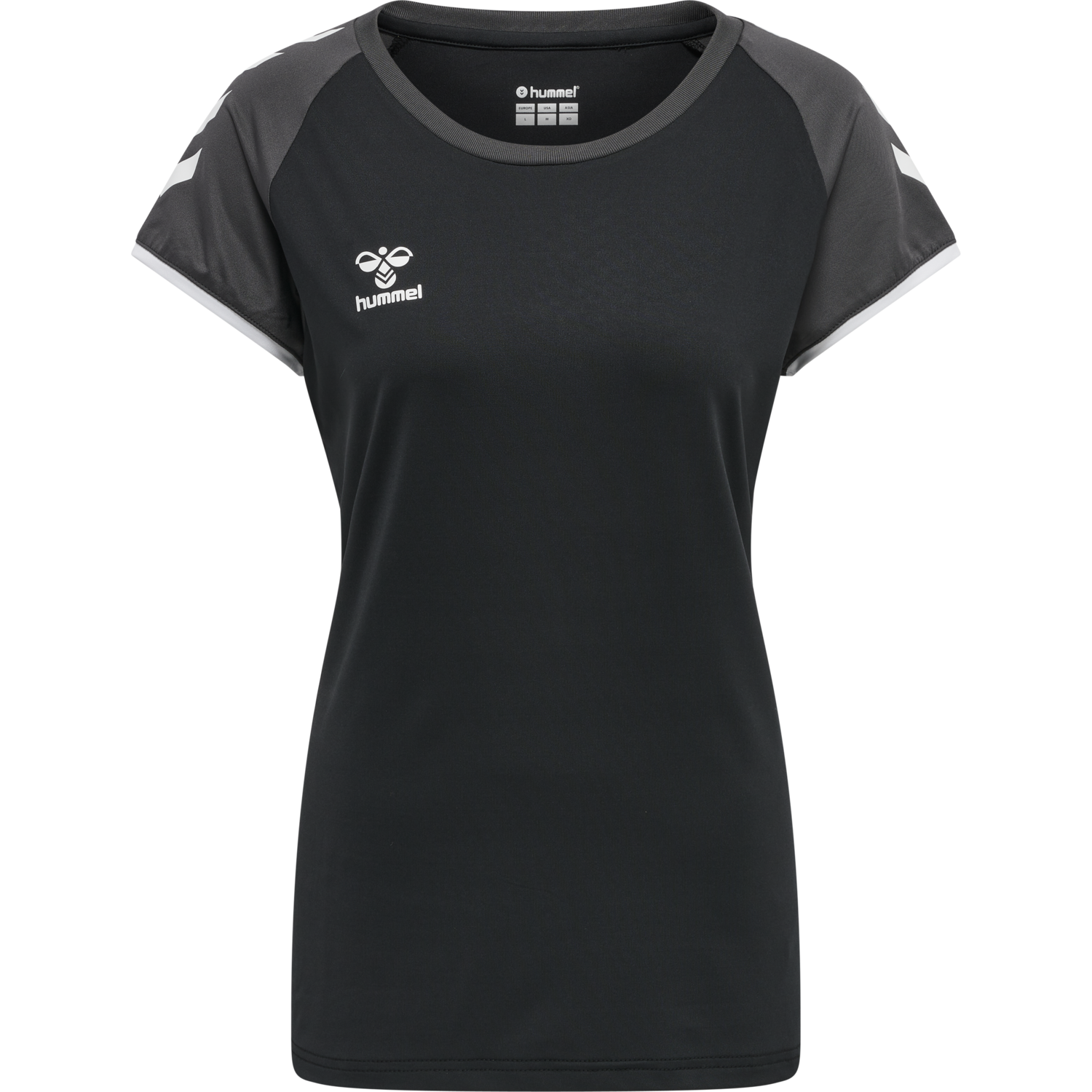 hmlCORE VOLLEY STRETCH TEE WO, BLACK, packshot