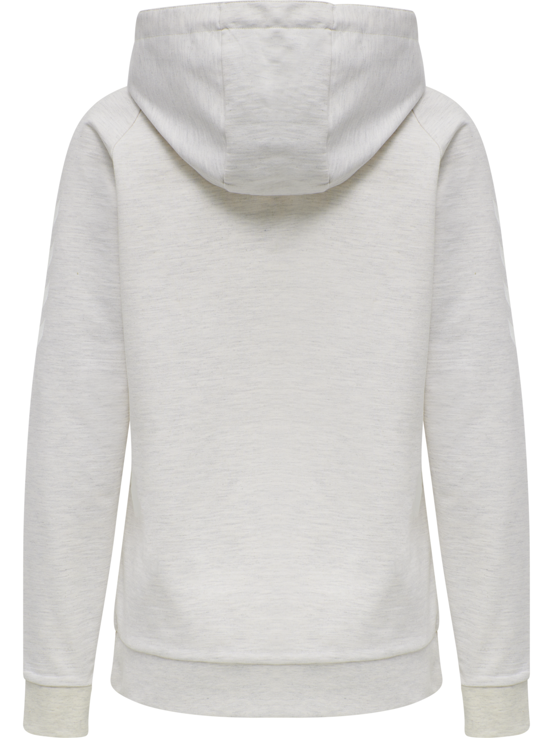HMLGO COTTON HOODIE WOMAN, EGRET MELANGE, packshot