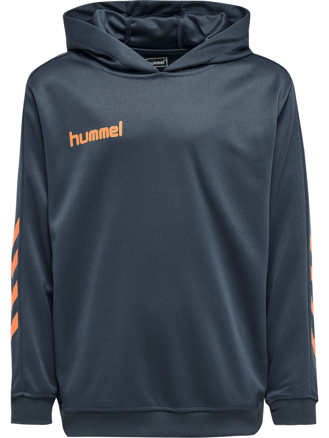 hmlPROMO KIDS POLY HOODIE, OMBRE BLUE/NASTURIUM, packshot