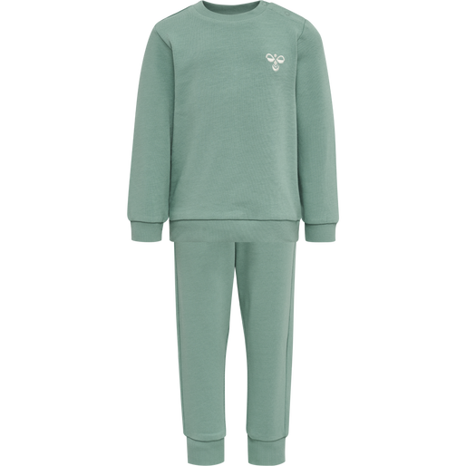 hmlSANTO CREWSUIT, MINERAL BLUE, packshot