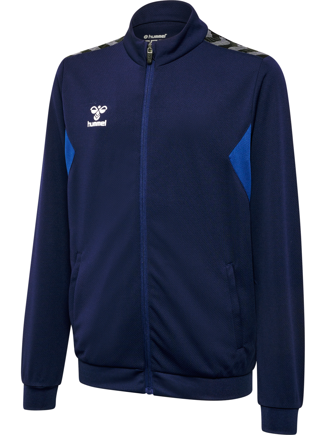 hmlAUTHENTIC PL ZIP JACKET KIDS, MARINE, packshot