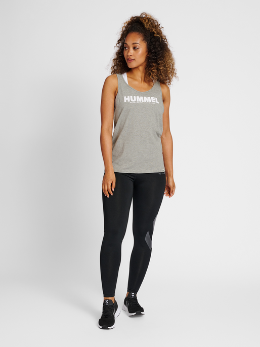 hmlLEGACY WOMAN TANKTOP, GREY MELANGE, model