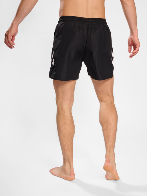 hmlLGC NED SWIM SHORTS, BLACK, model