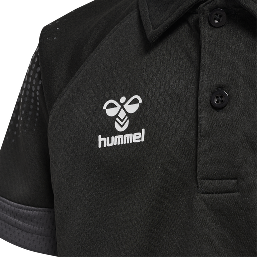 hmlLEAD FUNCTIONAL KIDS POLO, BLACK hmlLEAD FUNCTIONAL KIDS POLO, BLACK, packshot