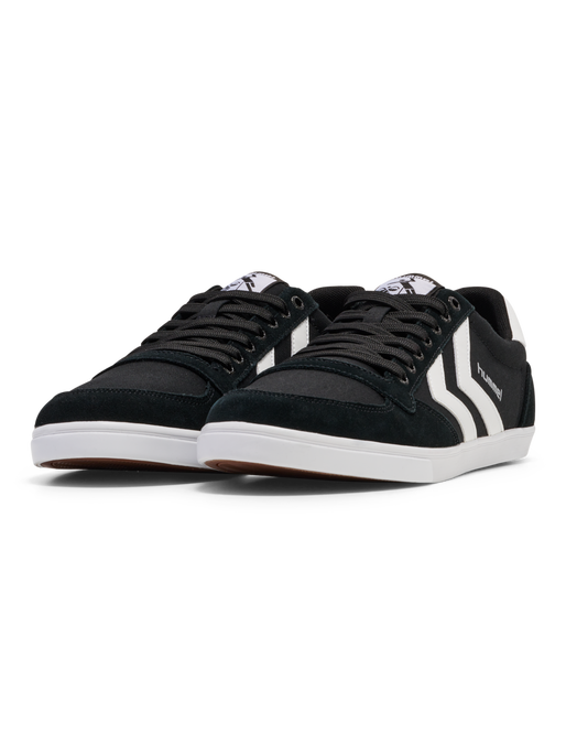 HUMMEL SLIMMER STADIL LOW, BLACK/ WHITE KH, packshot