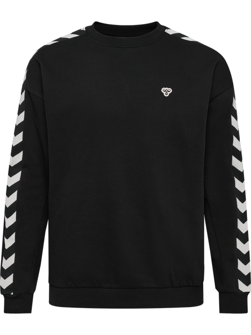 hmlARCHIVE LOOSE FIT SWEATSHIRT, BLACK, packshot