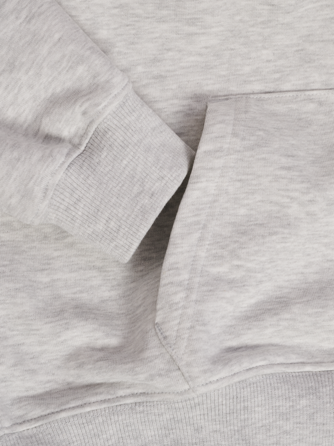 hmlJR BOXY HOODIE LOGO, LIGHT GREY MELANGE, packshot