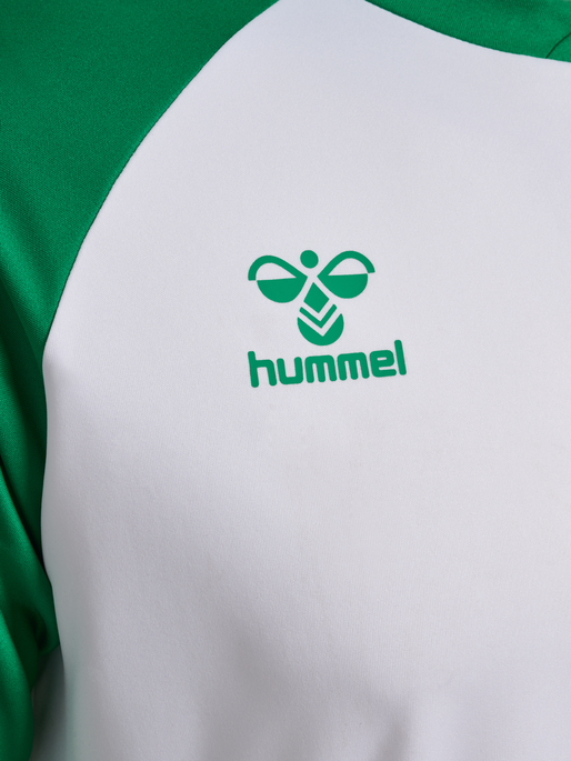 hmlMATCH LEAGUE JERSEY S/S, WHITE/JELLY BEAN, packshot