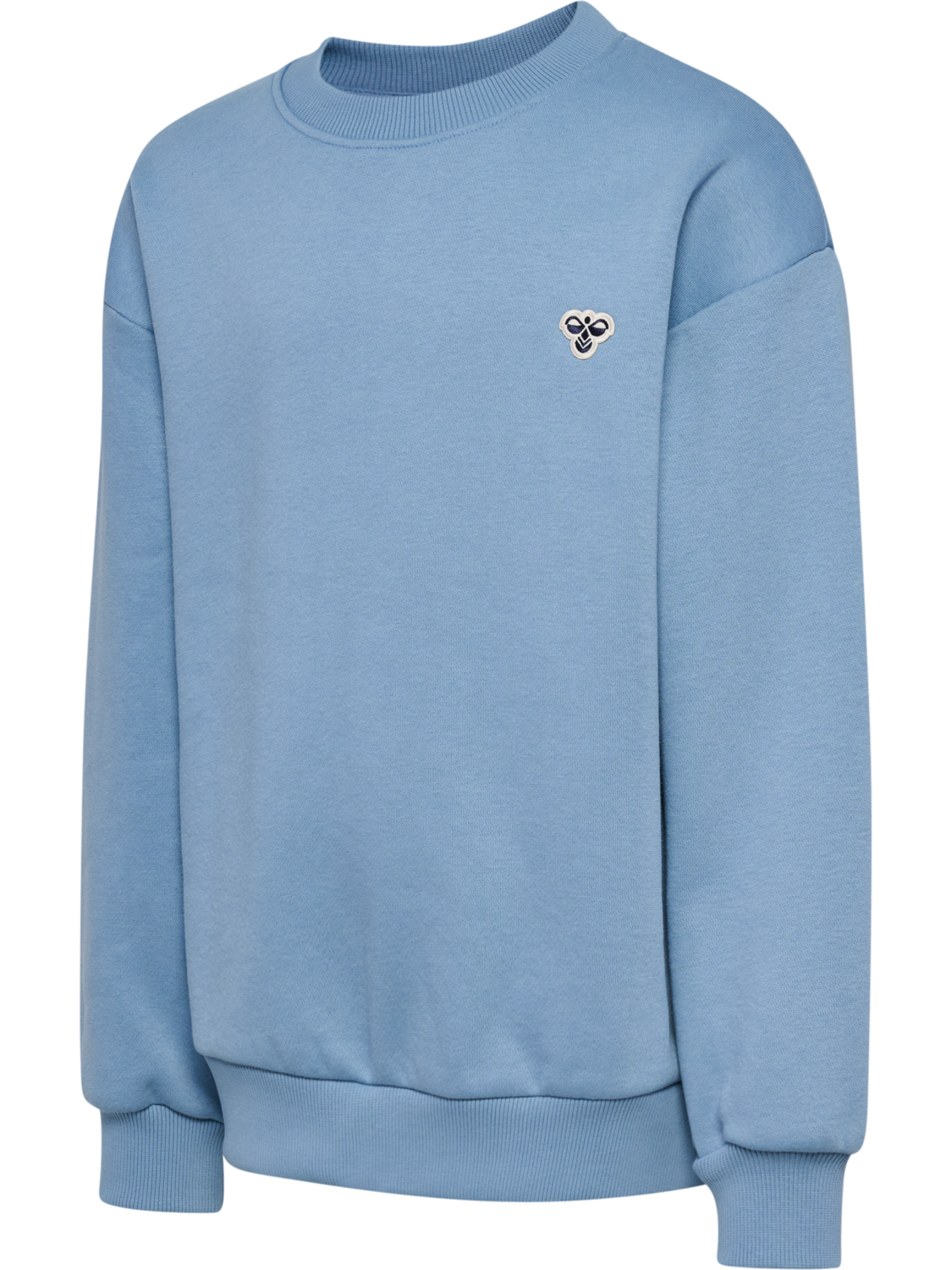 hmlJR LOOSE CREWNECK BEE, FADED DENIM, packshot