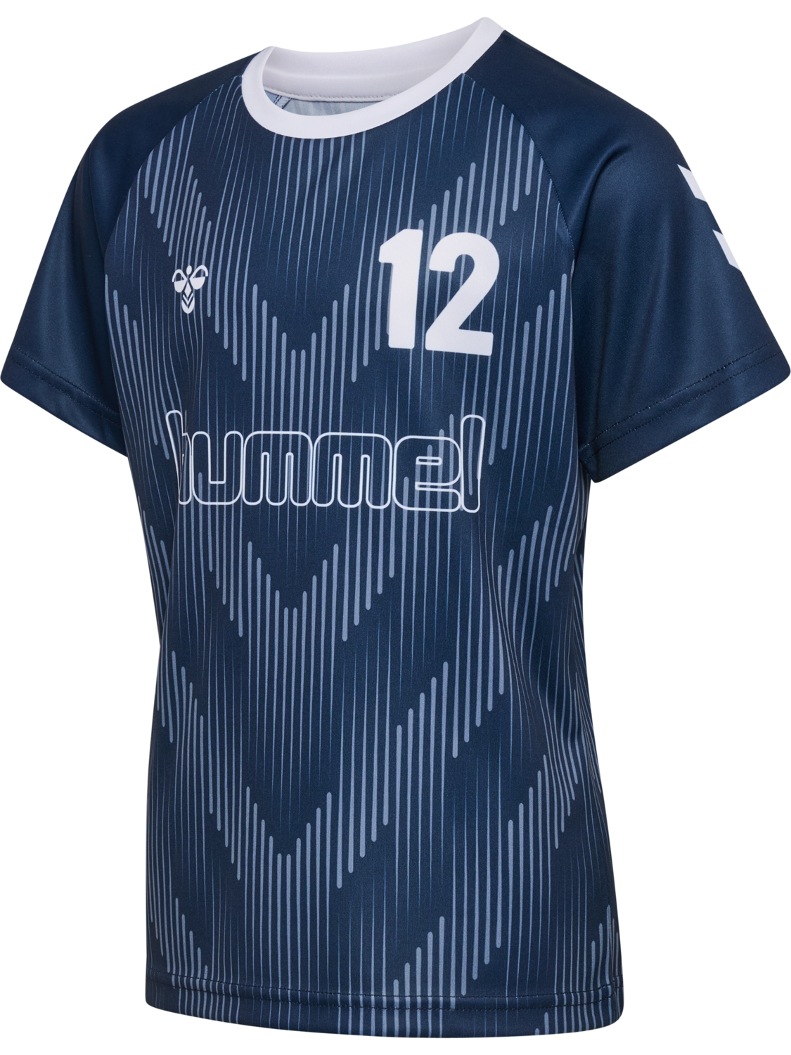 hmlJR REG SOCCER 12 T-SHIRT SS, DRESS BLUES, packshot