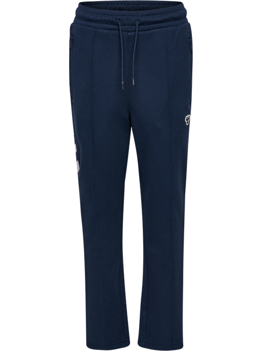 hmlJR ARCHIVE REGULAR POLY PANTS, DRESS BLUES, packshot