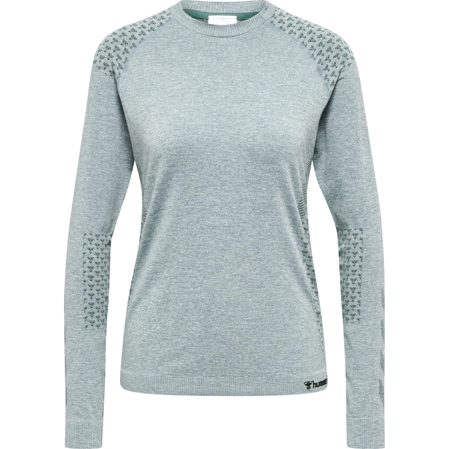 hmlCI SEAMLESS T-SHIRT L/S, NORTH ATLANTIC MELANGE, packshot