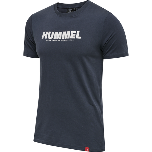 hmlLEGACY 2-PACK T-SHIRT, GREY MELANGE/BLUE NIGHTS hmlLEGACY 2-PACK T-SHIRT, GREY MELANGE/BLUE NIGHTS, packshot