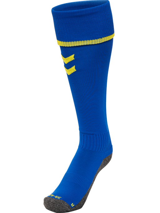hmlCORE FOOTBALL SOCKS, TRUE BLUE/BLAZING YELLOW, packshot