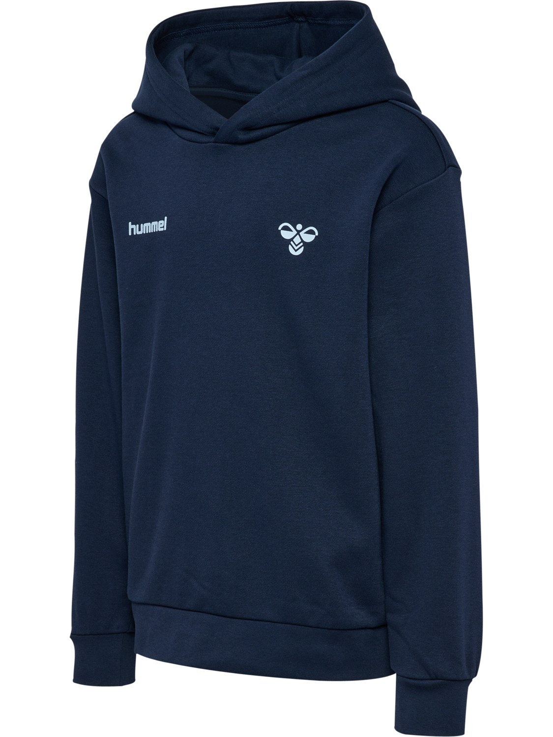 hmlJR GRAPHIC HOODIE, DRESS BLUES, packshot
