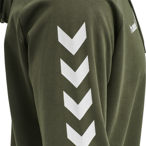 HMLGO COTTON HOODIE, GRAPE LEAF, packshot