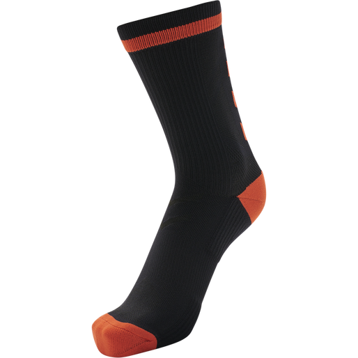 ELITE INDOOR SOCK LOW PA, BLACK/FIESTA ELITE INDOOR SOCK LOW PA, BLACK/FIESTA, packshot