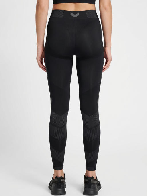 HUMMEL FIRST SEAMLESS TIGHTS WOMAN, BLACK, model