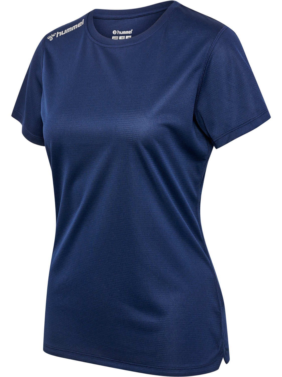 hmlRUN JERSEY S/S WOMAN, BLACK IRIS, packshot