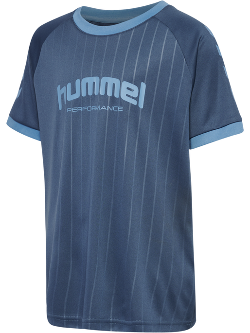 hmlJR GOAL STRIPE SET, BERING SEA hmlJR GOAL STRIPE SET, BERING SEA, packshot