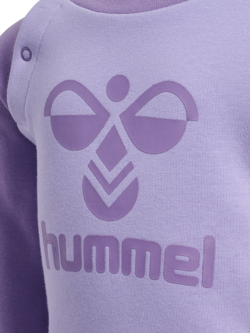 hmlHUMMING CREWSUIT, CHALK VIOLET, packshot
