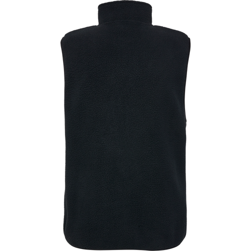 hmlLGC OLIVER FLEECE WAISTCOAT, BLACK, packshot
