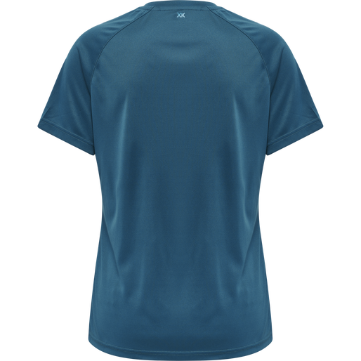 hmlCORE XK CORE POLY TEE  S/S WOMAN, BLUE CORAL, packshot