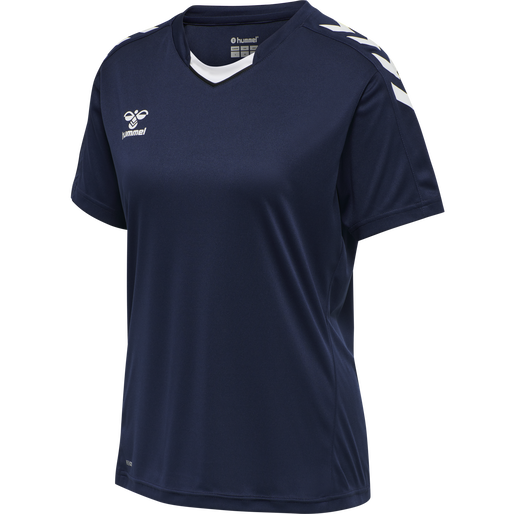 hmlCORE XK POLY JERSEY S/S WOMAN, MARINE, packshot