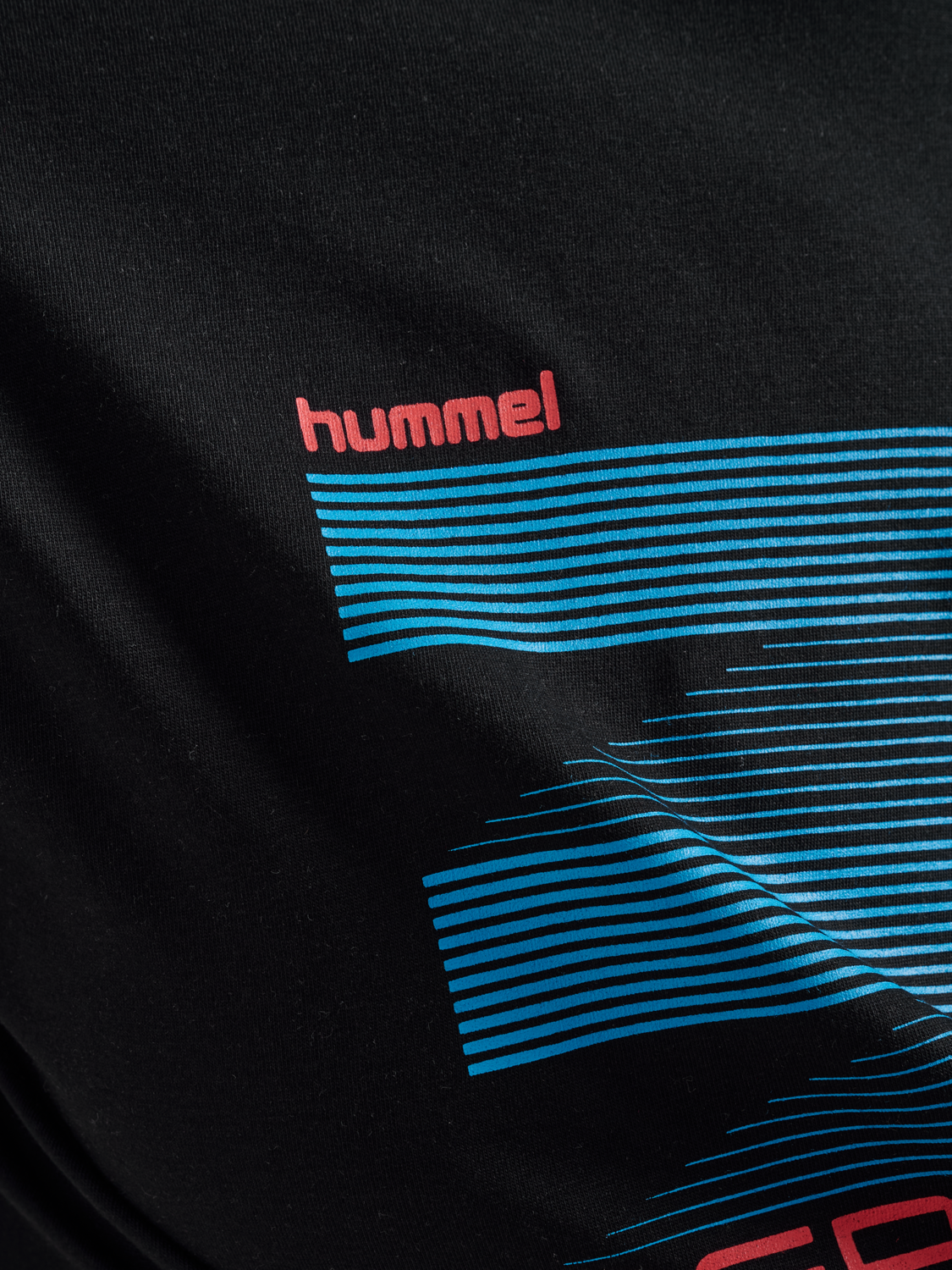 hmlPULSE GRAPHIC T-SHIRT S/S, BLACK, packshot