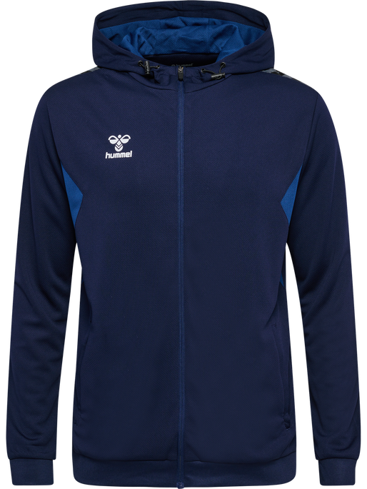hmlAUTHENTIC PL ZIP HOODIE, MARINE, packshot