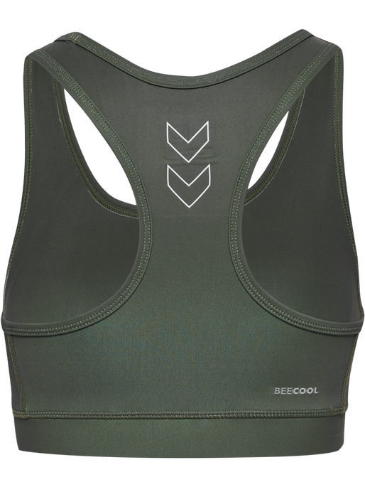 hmlTE FUNDAMENTAL SPORTS BRA, CLIMBING IVY, packshot