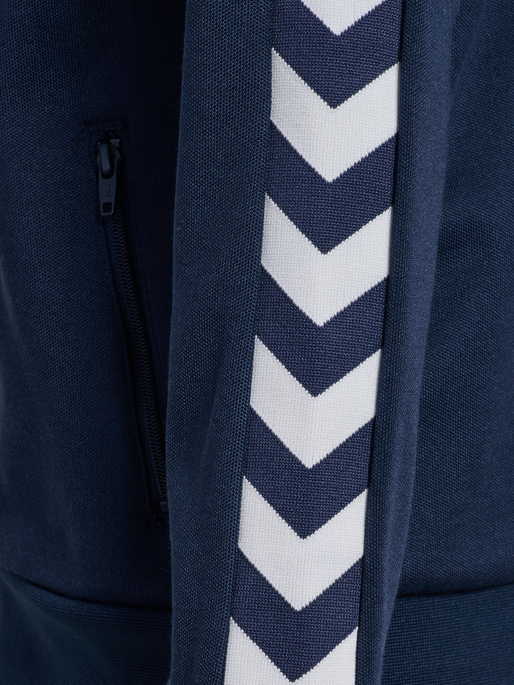 hmlJR ARCHIVE REG POLY ZIP JACKET, DRESS BLUES, packshot