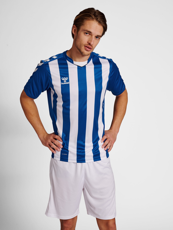 hmlCORE XK STRIPED JERSEY S/S, TRUE BLUE, model