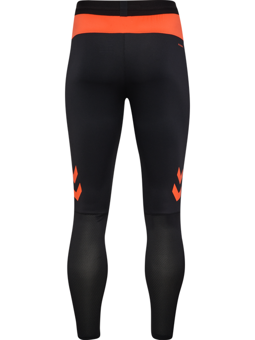 hmlBLAZE PRO TRAINING PANTS, BLACK/ORANGE, packshot