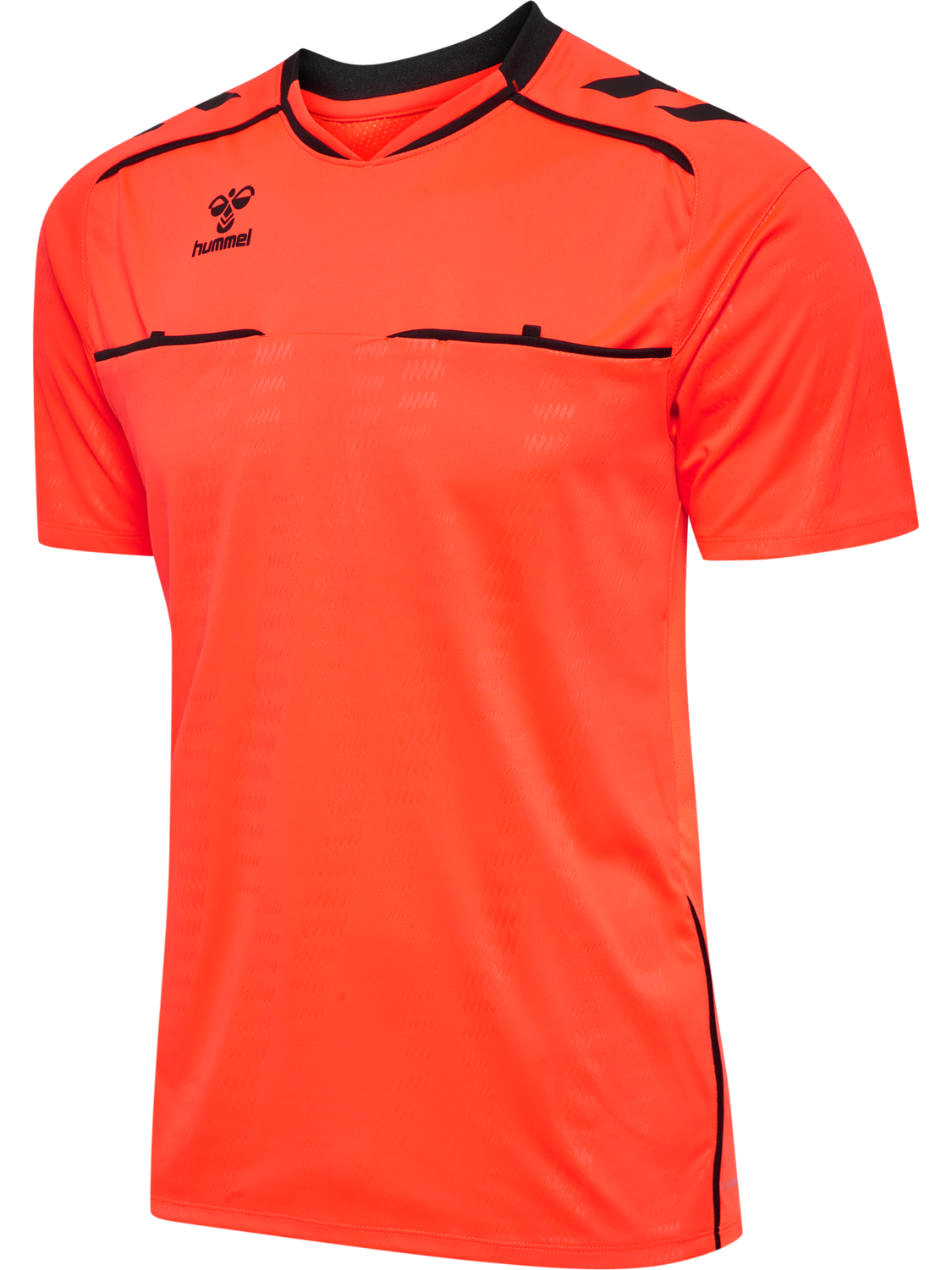 hmlREFEREE JERSEY S/S, NEON ORANGE, packshot
