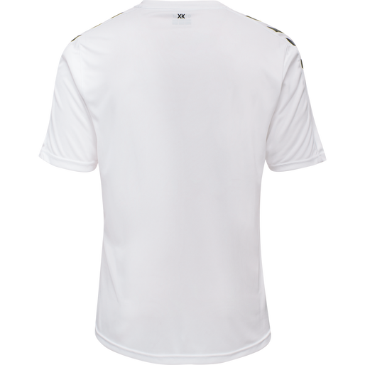 hmlCORE XK POLY JERSEY S/S, WHITE, packshot