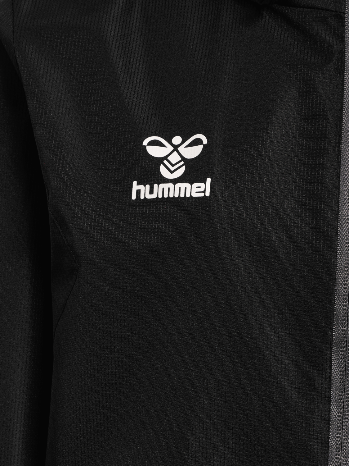 hmlAUTHENTIC ALL WEATHER JACKET KID, BLACK, packshot