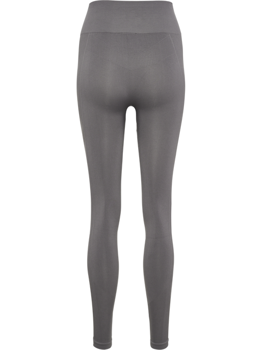 hmlTIF SEAMLESS HIGH WAIST TIGHTS, CHARCOAL GRAY, packshot
